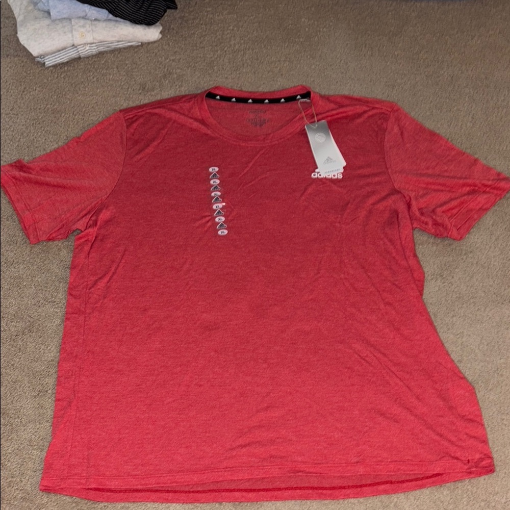 Adidas Men's Red T-Shirt